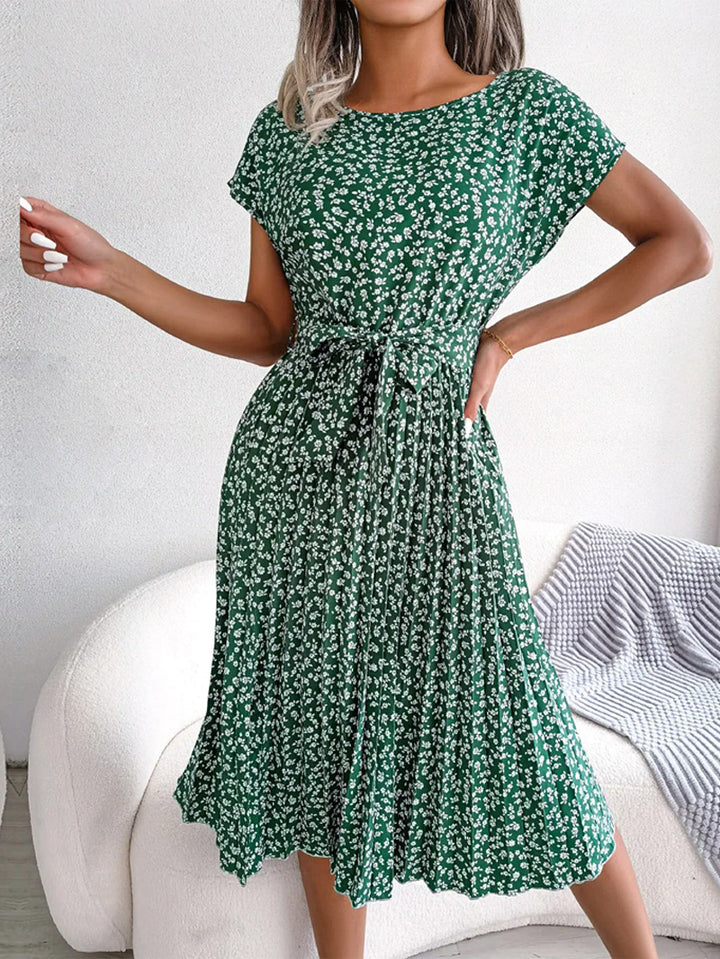 Spring Summer Short Sleeve Dress
