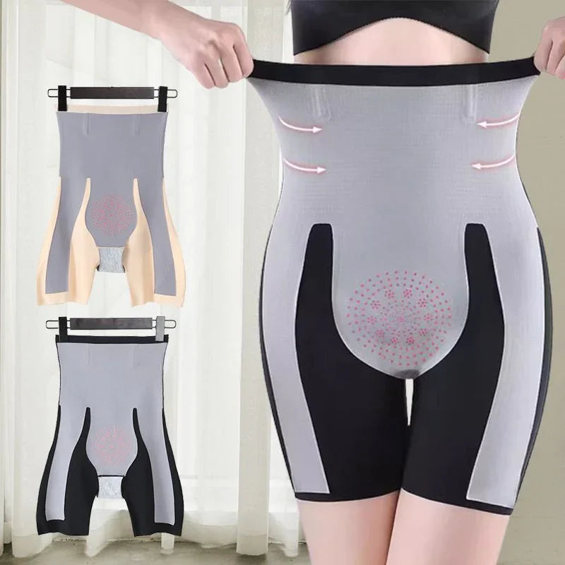 High Waist Tummy Control Hip Lift Pants No Trace Waist Trainer Solid Color Body Shaping Panties Woman Body Shapers Shortslegging
