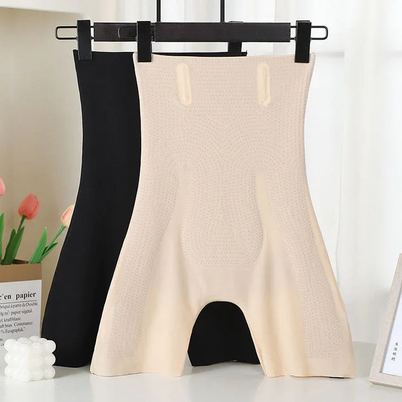 High Waist Tummy Control Hip Lift Pants No Trace Waist Trainer Solid Color Body Shaping Panties Woman Body Shapers Shortslegging